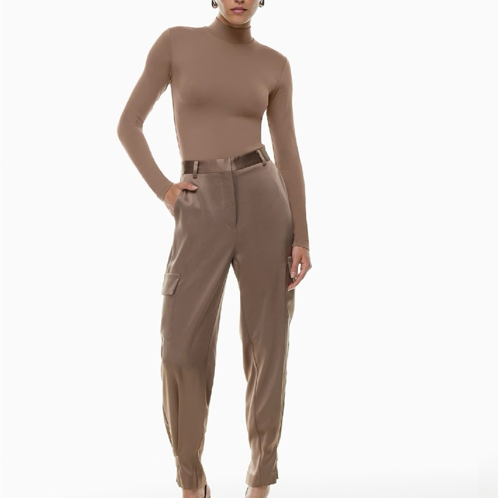 Babaton refined satin cargo pant sz 6
